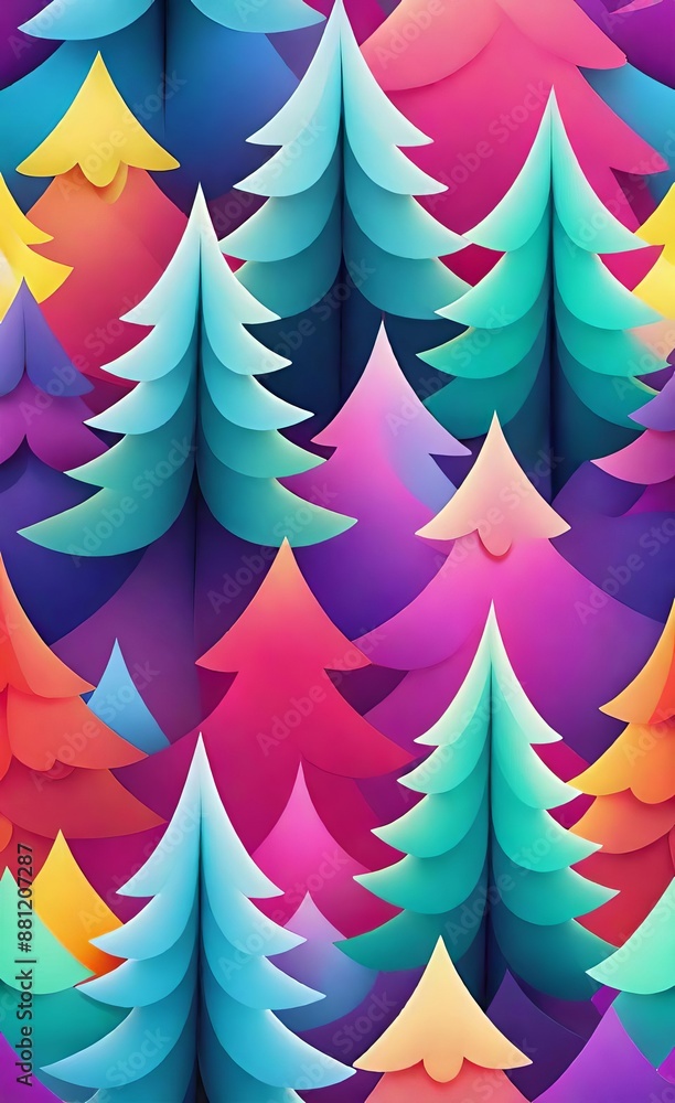 seamless pattern with christmas trees seamless pattern with christmas trees