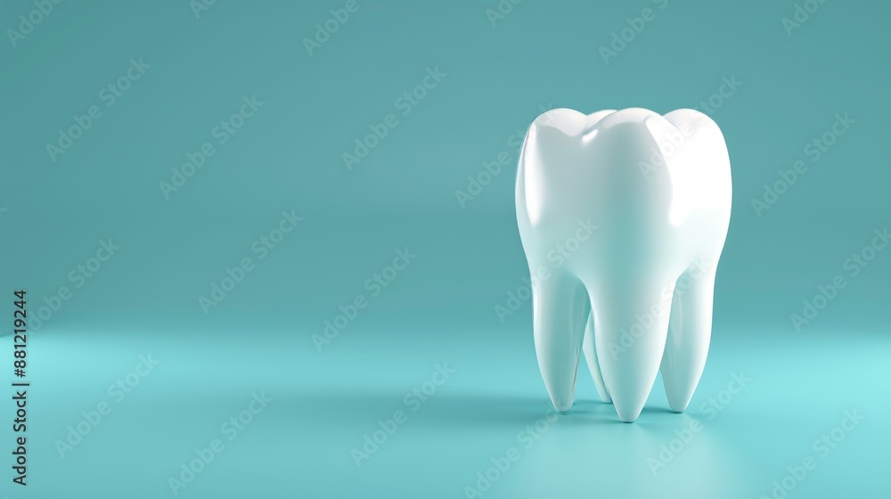 Snow white dental implant on solid background, depicting dentistry and oral health concept Snow white dental implant on solid background, depicting dentistry and oral health concept