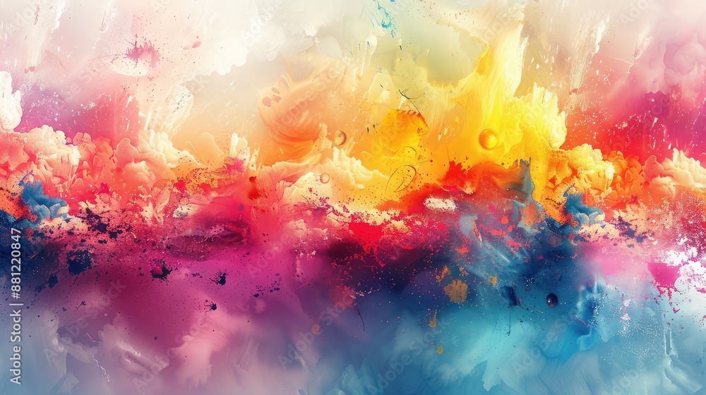 Vibrant Abstract Watercolor Splash Vibrant Abstract Watercolor Splash