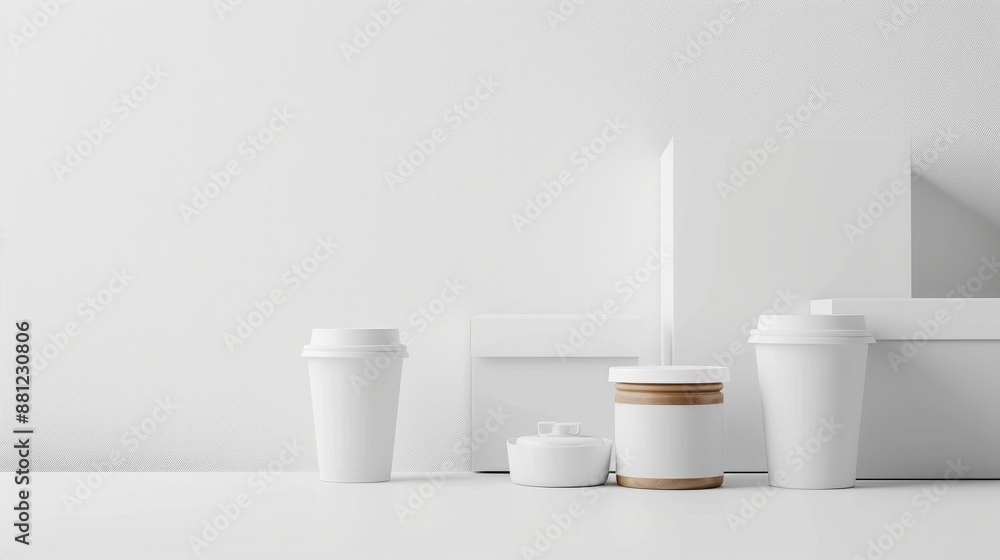 Blank labeled products on neutral white to gray gradient background stock photo Merchandise, White Color, Label, Box - Containe Blank labeled products on neutral white to gray gradient background stock photo Merchandise, White Color, Label, Box - Containe