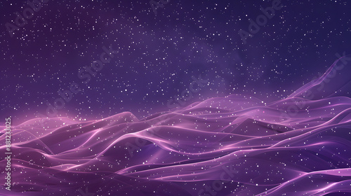 A Beautiful Digital Rendering of a Purple Nebula