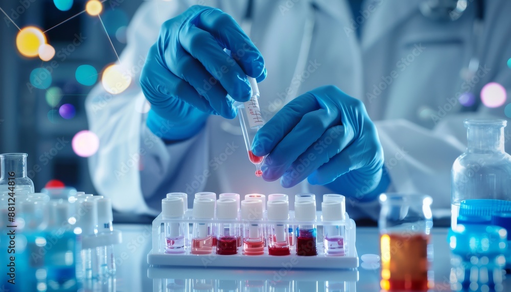 Innovative Doctor Conducting Personalized Medicine Research in Laboratory Innovative Doctor Conducting Personalized Medicine Research in Laboratory