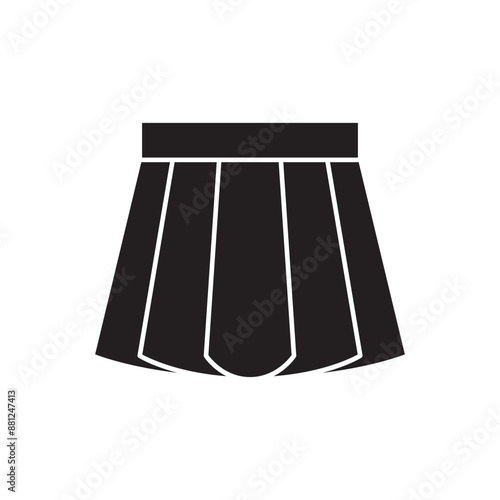 Short Skirt icon design, isolated on white background, vector illustration