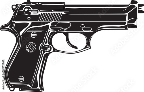 gun and bullets pistol and bullets