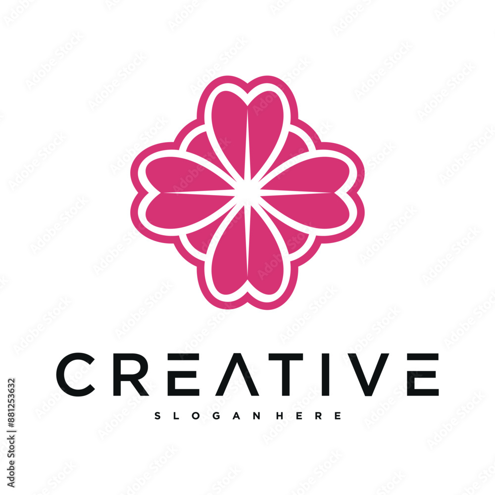 Luxury abstract flower logo design. Premium Vector Luxury abstract flower logo design. Premium Vector