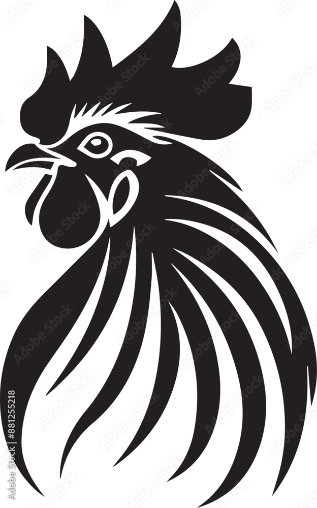 Fototapeta premium rooster isolated on white background