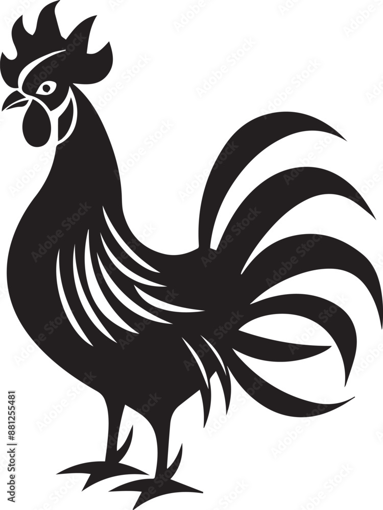 Obraz premium rooster isolated on white background