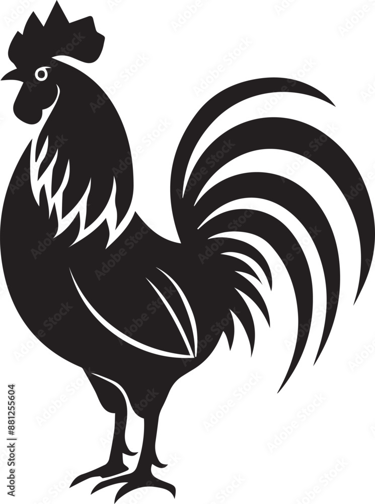 Obraz premium rooster isolated on white background