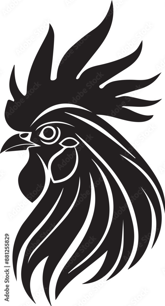 Fototapeta premium rooster isolated on white background