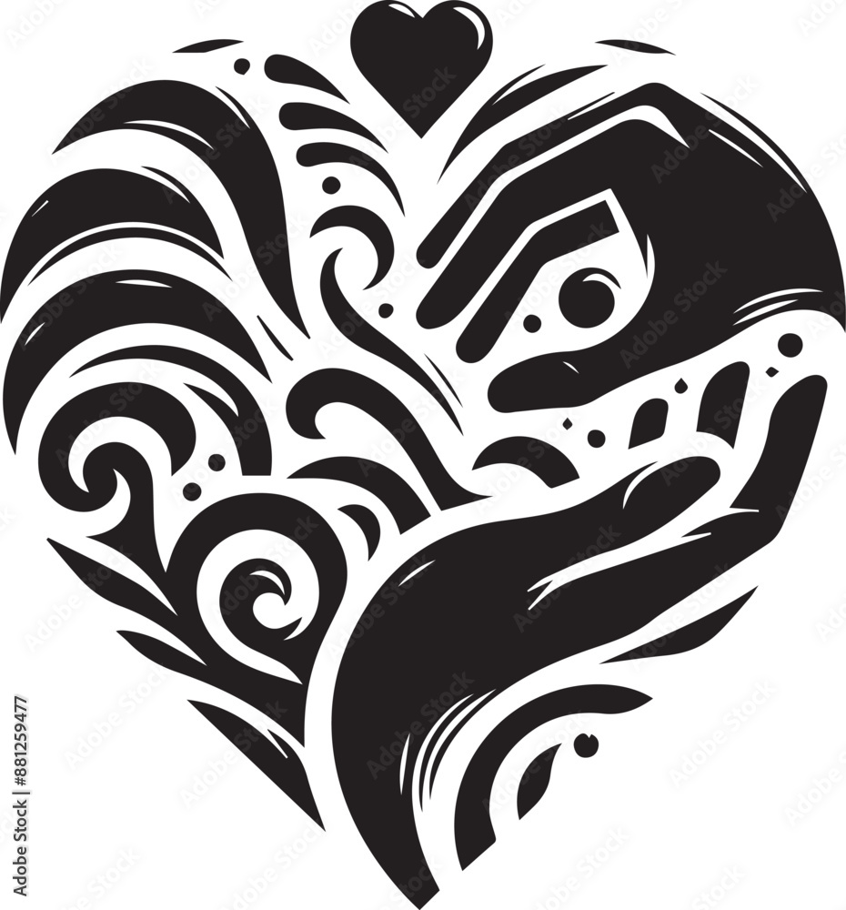 silhouette of a couple with heart silhouette of a couple with heart