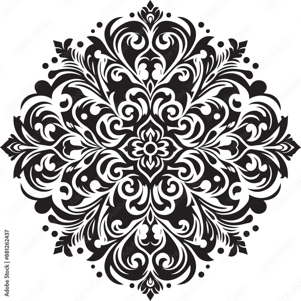 black and white ornament black and white ornament