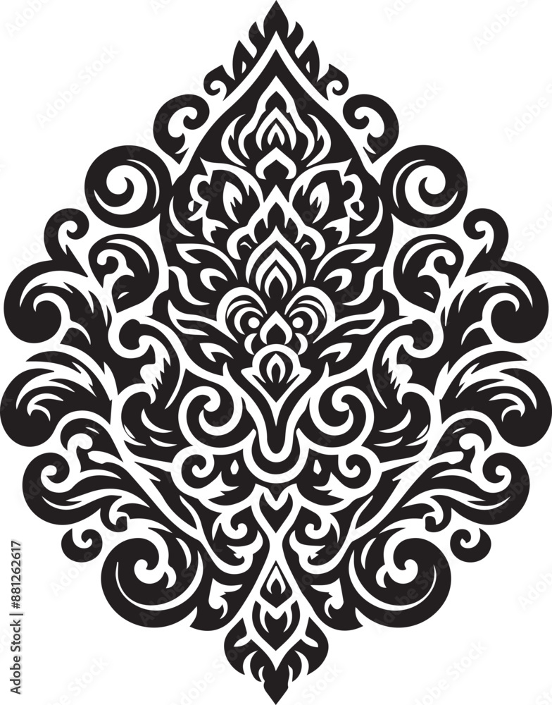 black and white ornament black and white ornament
