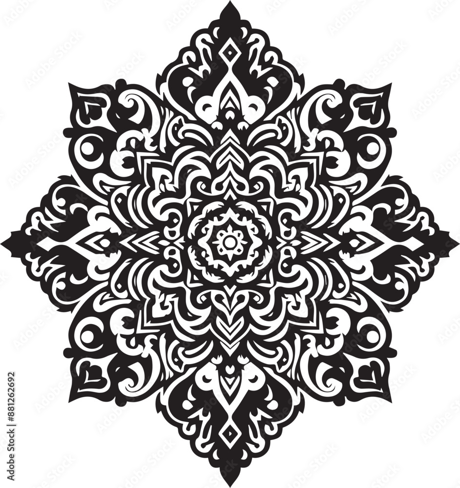 black and white ornament black and white ornament