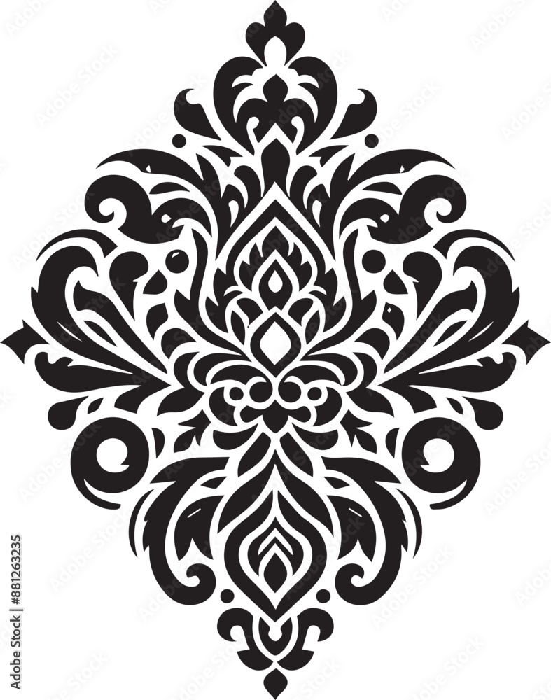 black and white ornament black and white ornament