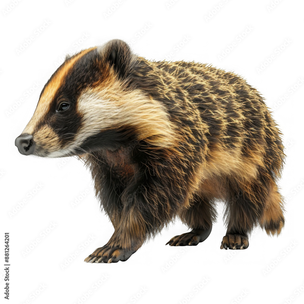 Fototapeta premium European Badger Close Up.