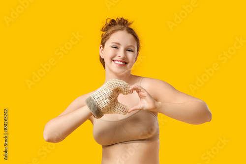 Smiling young woman with ex...