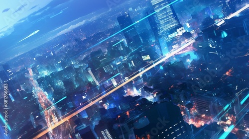 ネットワークと都会の風景14