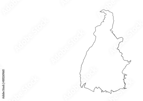 Obraz na płótnie Mapa do estado de Tocantins, Brasil w salonie