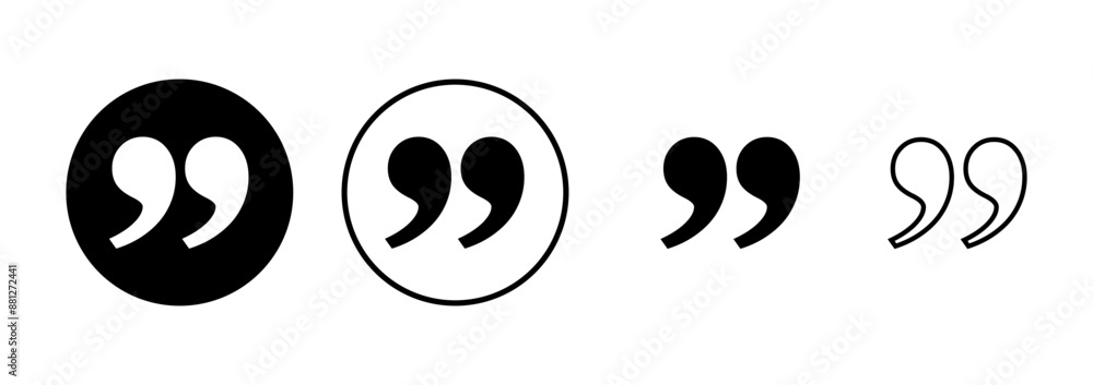 Quote icon vector isolated on white background. Quote sign icon. Quotation mark symbol. Quote icon vector isolated on white background. Quote sign icon. Quotation mark symbol.