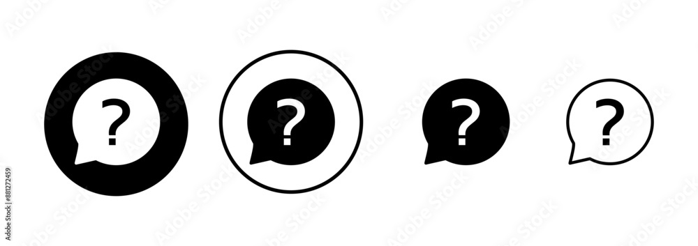 Question Icon vector isolated on white background. Question mark sign. help icon. Faq Question Icon vector isolated on white background. Question mark sign. help icon. Faq