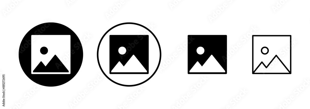Picture icon vector isolated on white background. Picture vector icon. photo gallery icon vector Picture icon vector isolated on white background. Picture vector icon. photo gallery icon vector