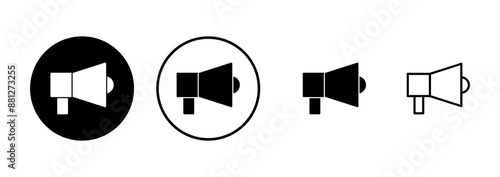 Megaphone icon vector isolated on white background. Loudspeaker icon vector. Volume icon