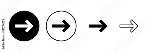 Arrow icon vector isolated on white background. Arrow symbol. Arrow vector icon