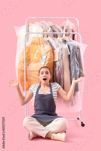 Shocked female worker of dr...