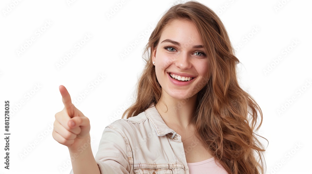 Happy woman presenting with open hand holding something blank stock photo Women, Holding, People, One Person, Palm of Hand Happy woman presenting with open hand holding something blank stock photo Women, Holding, People, One Person, Palm of Hand