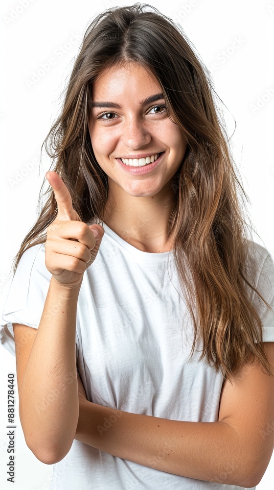 Happy woman presenting with open hand holding something blank stock photo Women, Holding, People, One Person, Palm of Hand Happy woman presenting with open hand holding something blank stock photo Women, Holding, People, One Person, Palm of Hand