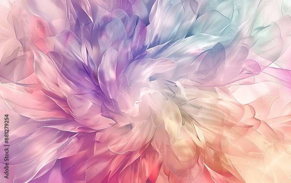 Close up of a colorful flower in rainbow spectrum Close up of a colorful flower in rainbow spectrum