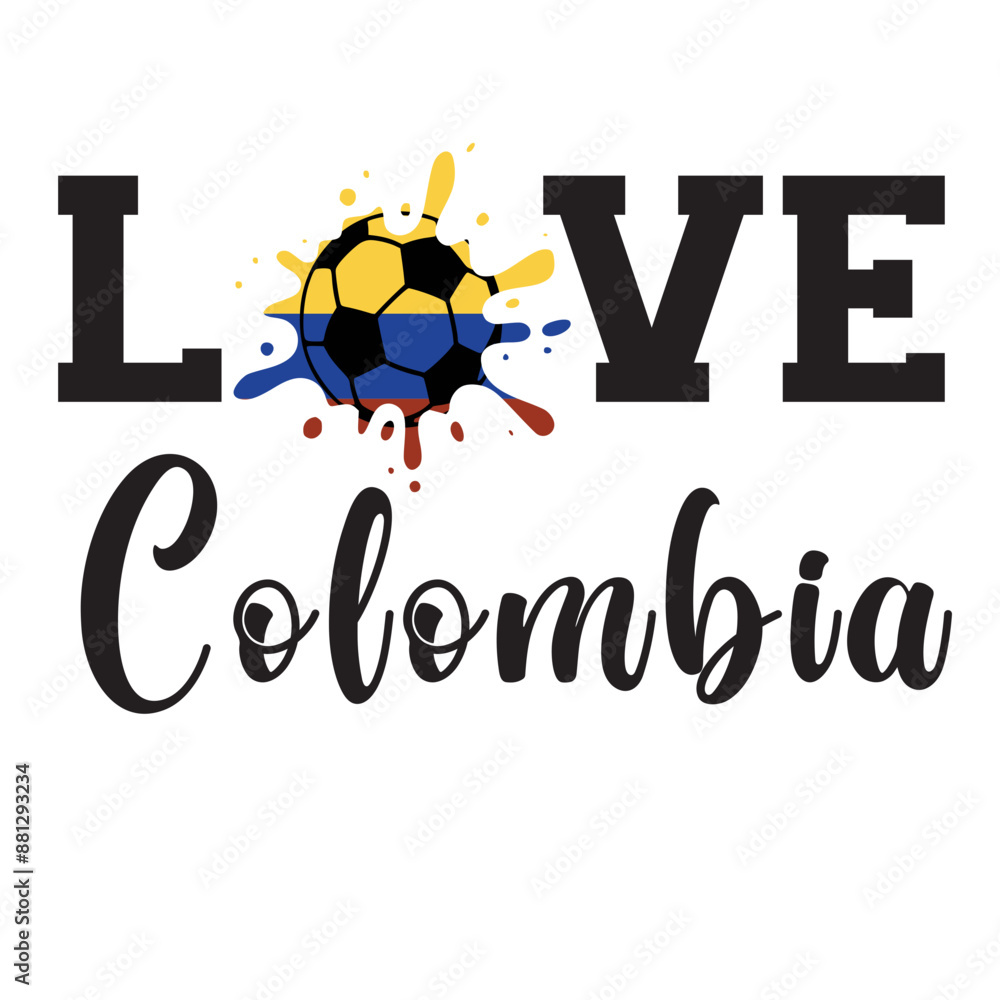 Soccer ball Colombia Flag svg png, colombia flag shirt, distressed