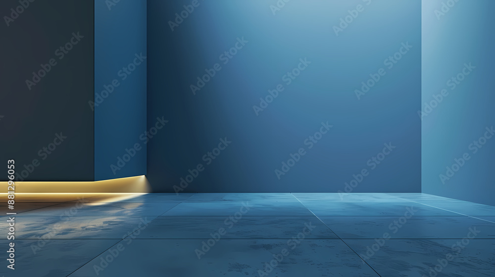 Minimalist blue wall Minimalist blue wall