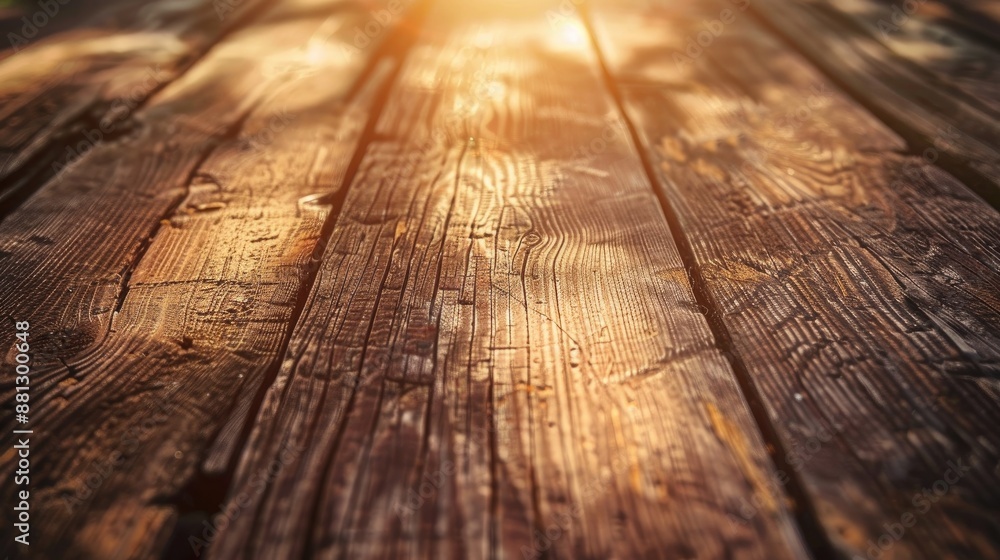 Close up view of textured old wooden board in midday sunlight Close up view of textured old wooden board in midday sunlight
