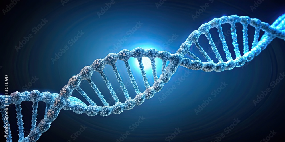 render of isolated DNA on background, genetics, science, molecular, helix, genome, biology render of isolated DNA on background, genetics, science, molecular, helix, genome, biology