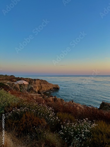 sunset over the sea