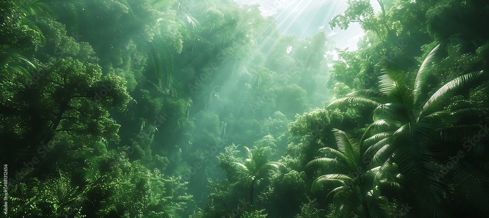 Vibrant Forest: Nature's Beauty in a Botanical Banner Vibrant Forest: Nature's Beauty in a Botanical Banner