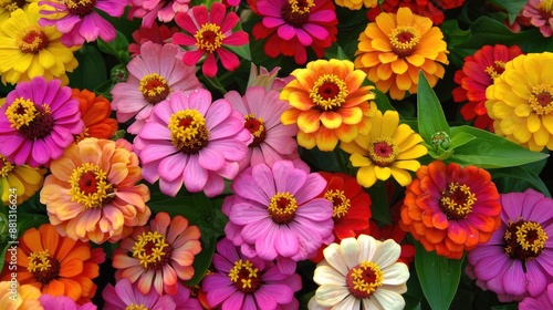 Wallpaper Mural Zinnia elegans A Popular Annual Flowering Plant from the Zinnia Genus Torontodigital.ca