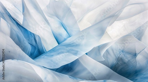 Wallpaper Mural Abstract Blue and White Fabric Texture Torontodigital.ca