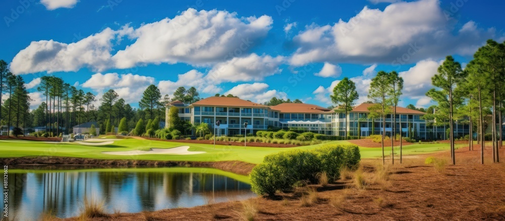 Luxury Golf Resort in a Sunny Landscape Luxury Golf Resort in a Sunny Landscape