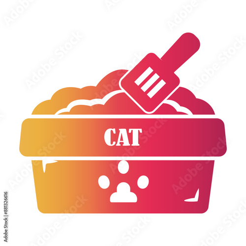 litter box Gradient icon