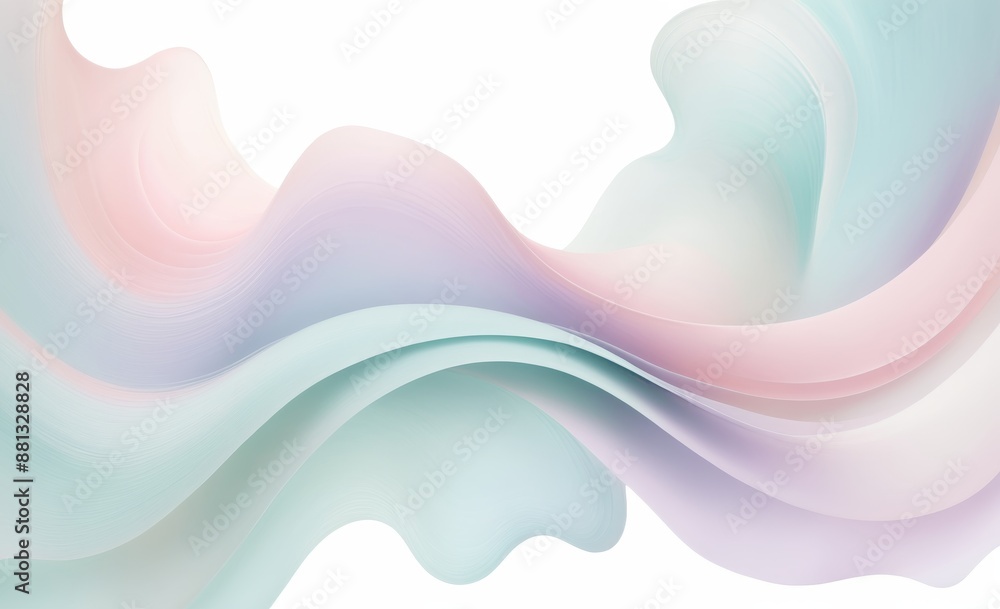Soft Pastel Abstract Waves