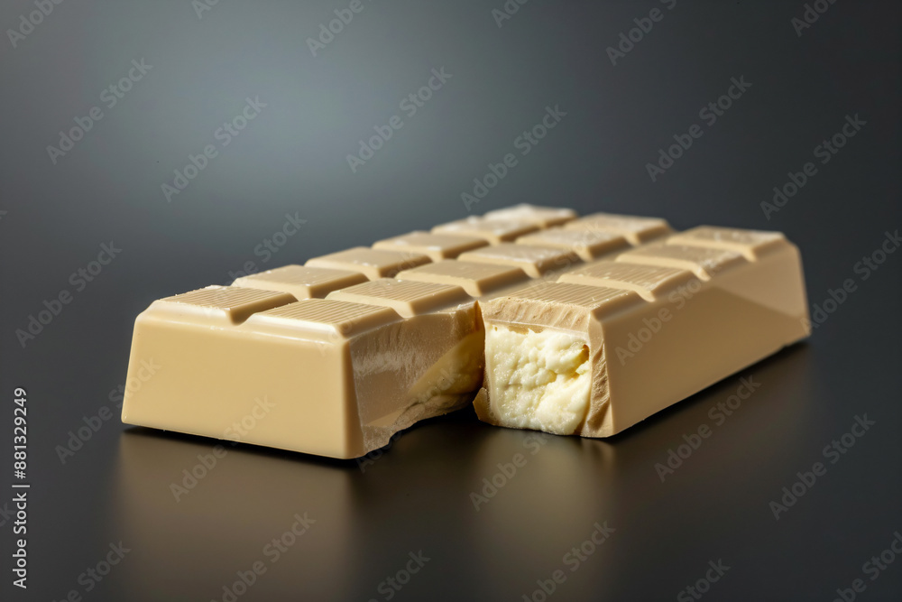 a chocolate bar with a bite taken out of it a chocolate bar with a bite taken out of it
