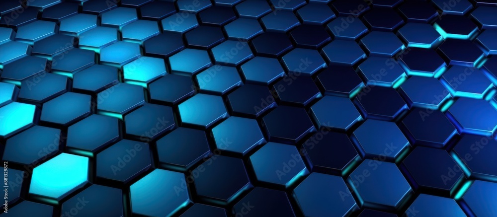 Abstract Blue Hexagon Pattern Abstract Blue Hexagon Pattern