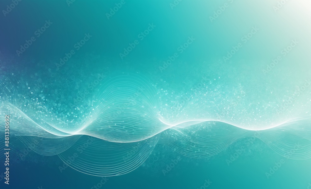 Futuristic Abstract Waves in Blue and White Futuristic Abstract Waves in Blue and White