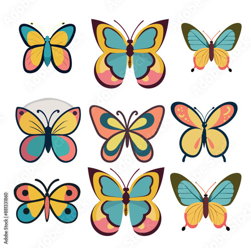 colorful and pretty butterfly - IA generativa