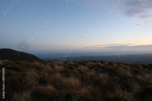 Mount Taranaki Plants New Zealand Sunset