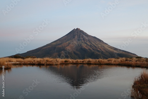 Mount Taranaki Reflection New Zealand