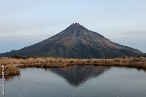 Mount Taranaki Reflection New Zealand