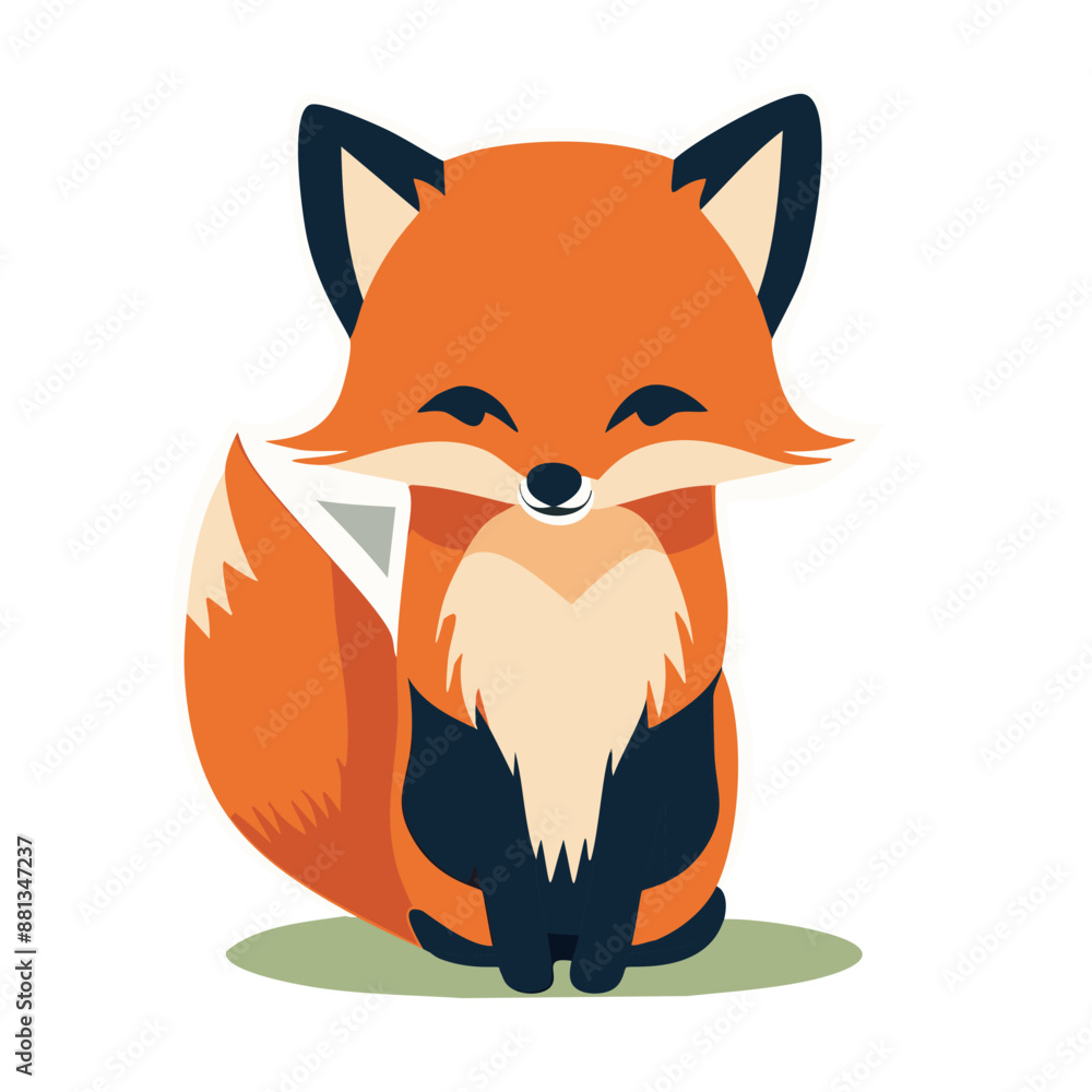 cute and beautiful orange fox - IA generativa cute and beautiful orange fox - IA generativa